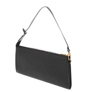Louis Vuitton Leather Black Accessory Epi Pouch Noir